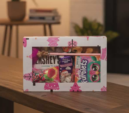 90s Nostalgia Christmas Gift Box with Retro Toys Y2K 2000s Throwback Childhood Memories Tamagotchi