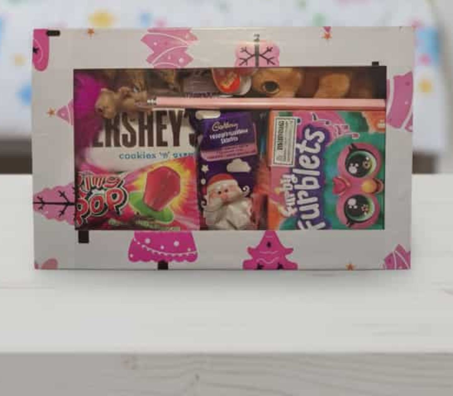 90s Nostalgia Christmas Gift Box with Retro Toys Y2K 2000s Throwback Childhood Memories Tamagotchi