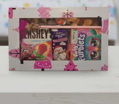 90s Nostalgia Christmas Gift Box with Retro Toys Y2K 2000s Throwback Childhood Memories Tamagotchi